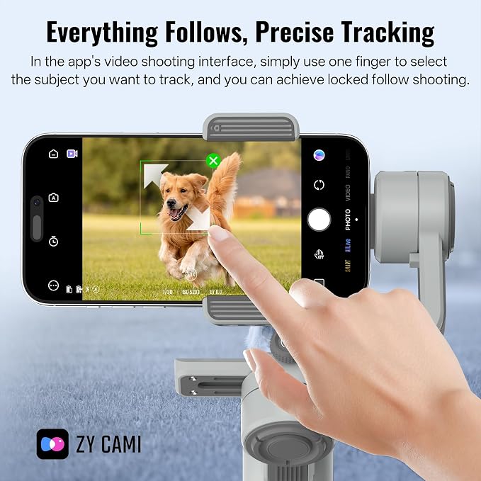 ZHIYUN CINEPEER Smooth 5E Combo Gimbal Stabilizer for iPhone, Android, Built-in Fill Light, Tripod, 3-Axis 300g Payload Phone Gimbal, Gesture Control, Vlogging Stabilizer for YouTube, TikTok