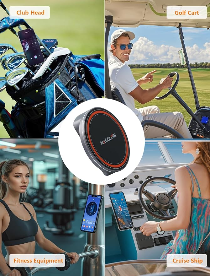 Aluminum Alloy Magnetic Phone Holder for Gym with N52 Magnets, Gym Accessories Compatible with MagSafe iPhone 17 Pro Max Plus 16 15 14 13 12, Home Gym Accessories, Gym Gifts for Men