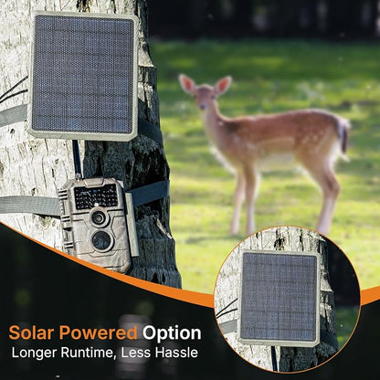 GardePro E6 WiFi Trail Camera (Non-Cellular), 64MP Photos, 1296P HD Video, App Control with Live View, 110° Wide-Angle, No-Glow Night Vision, Motion Activated