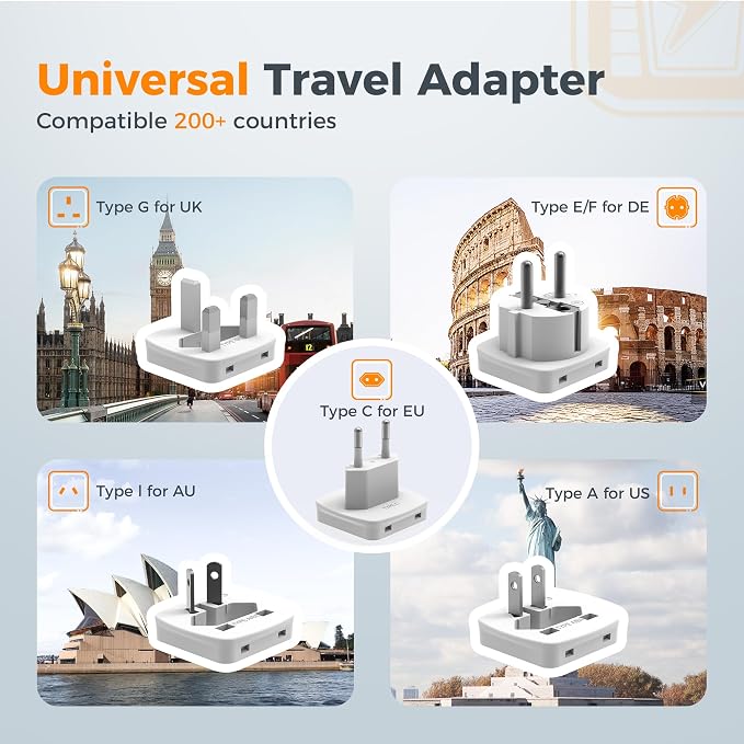 TESSAN 1600W 220V to 110V Voltage Converter US to Europe
