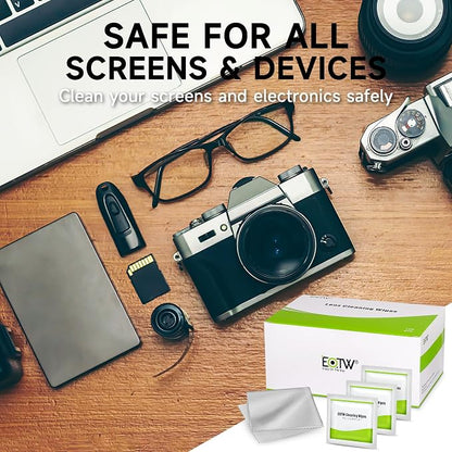 EOTW Lens Wipes for Eyeglasses, Computer Glasses Cleaner Wipes - Pre-moistened, Individually Wrapped, Pack of 240