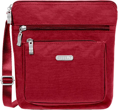 Baggallini Pocket Crossbody Bags for Women 8x8 Small Lightweight Durable Water-resistant Travel Purse W/Rfid