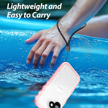 SPORTLINK for iPhone 17 Case - IP68 Waterproof Military Protective Full Body Heavy Duty Shockproof 360 Sealed Dustproof with Camera Screen Protector Phone Cover for iPhone 17 6.3" Pink