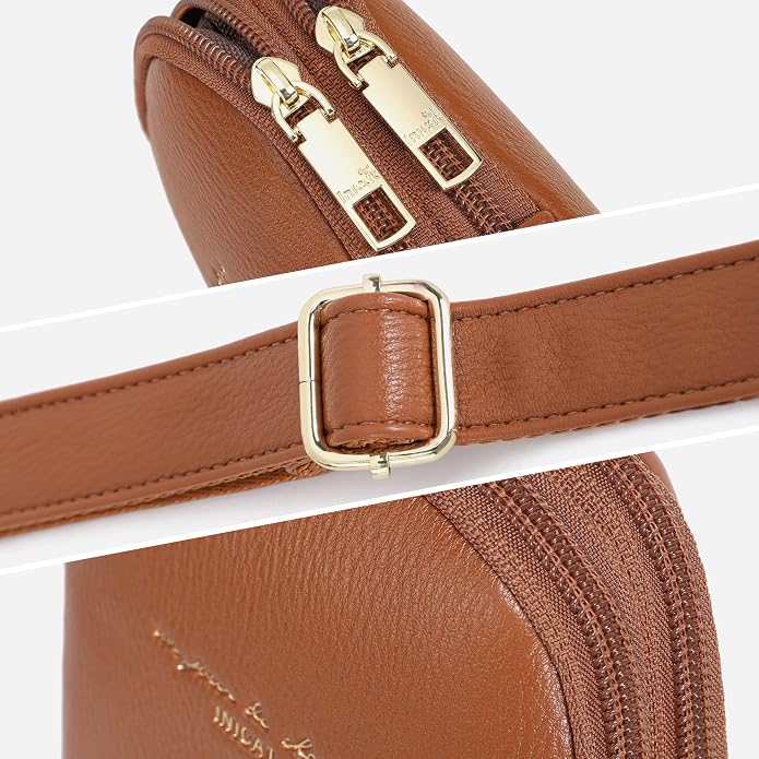 INICAT Small Sling Bag for Women Everyday & Travel Crossbody Bags Lightweight Cross Body Purses Vegan Leather