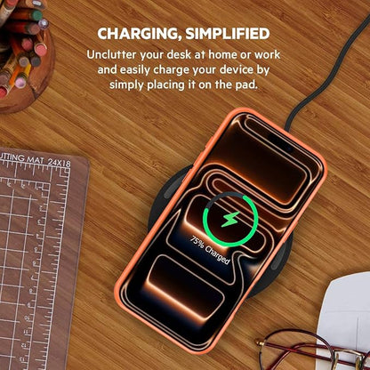 Battery Case for iPhone 17 Pro Max, Enhanced 12000mAh Portable Protective Wireless Charging Case Support Carplay Compatible with iPhone 17 Pro Max (6.9 inch) Rechargeable Battery Charger Cover(Orange)