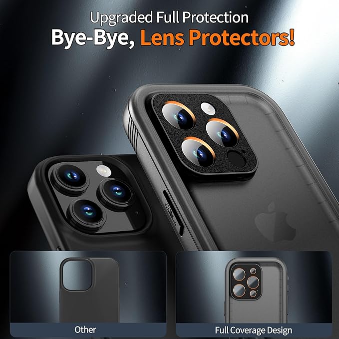 Cozycase TOP Military IP68 Waterproof Case for iPhone 13 Pro - Heavy Duty 360 Shockproof Full Body with Screen Camera Protector Double Water Dust Drop Proof Hard Rugged Bumper Tough Front Back Cover