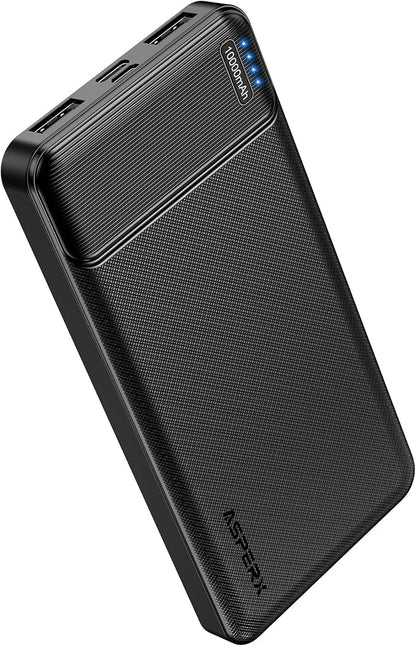 AsperX 10000mAh USB C Output Portable Charger | Power Bank Fast Charging, Portable Battery Bank External Battery Pack for iPhone, Samsung, Google LG and Heated Vest