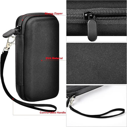 Case for Anker Magnetic Battery 10,000mAh Foldable Wireless Portable Charger, 633/622/621/321 5,000mAh Power Bank (MagGo) Holder, Storage for Baseus 6000mAh Cell Phone Power Delivery -Case Only-Black
