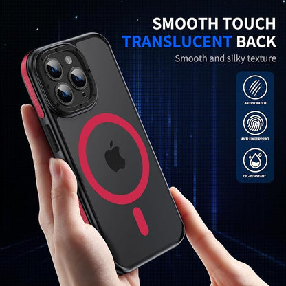 Strong Magnetic case for iPhone 14 pro max [10Ft Military-Grade Protection] Compatible with MagSafe Shockproof Slim Thin Cover 6.7 inch, Red Bumper Case