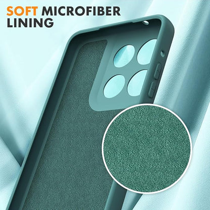 Case for Motorola Moto G Stylus 5G 2025, 2 Pack Tempered Glass Screen Protectors, Soft TPU Liquid Silicone Shockproof Gel Case-Midnight Green