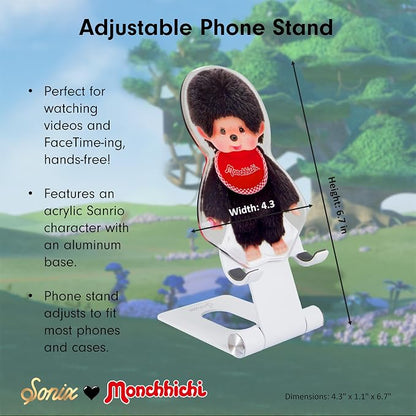 Sonix x Monchhichi Character Phone Stand | Adjustable Cell Phone Holder, Desk Stand, Dock | Monchhichi Boy