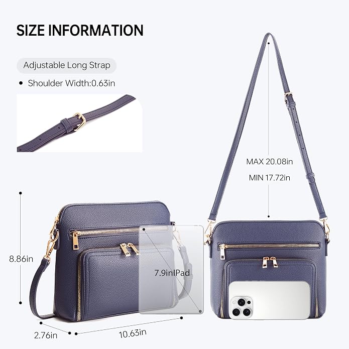 Crossbody Purses for Women Small Crossbody Bags for Women with Built in RFID Wallet