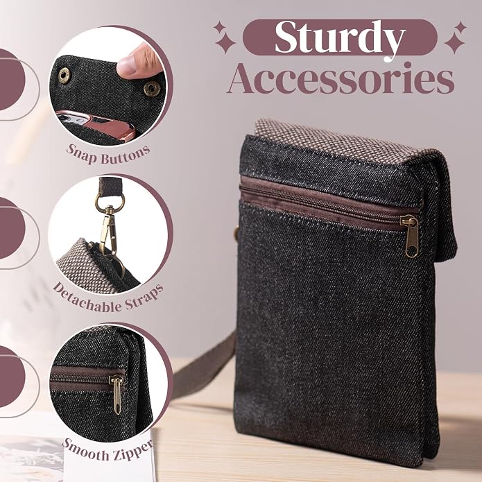 katloo Small Crossbody Cellphone Purse Bag With Shoulder Strap, Travel Pouch Women Passport Phone Holder Wristlet Wallet