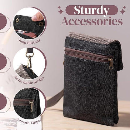katloo Small Crossbody Cellphone Purse Bag With Shoulder Strap, Travel Pouch Women Passport Phone Holder Wristlet Wallet