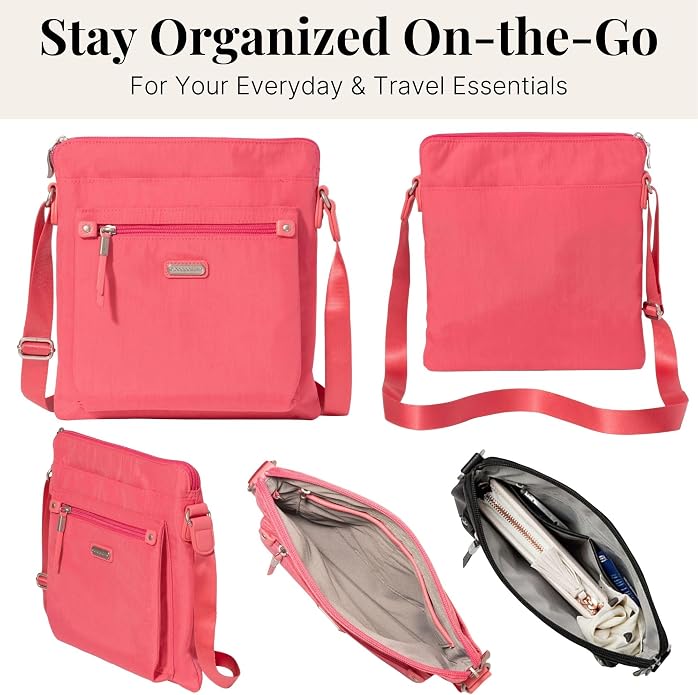 Baggallini womens Go Bagg With Rfid Phone Wristlet
