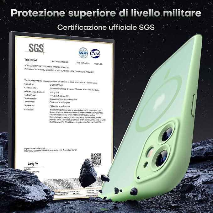 TOCOL Magnetic for iPhone 11 Case, Upgraded Full Camera Protection, Compatible with Magsafe, Military Grade Protection, Bumper for iPhone 11 6.1 Inch, (Light Green)