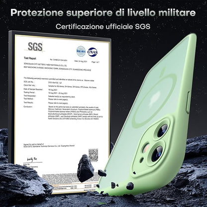 TOCOL Magnetic for iPhone 11 Case, Upgraded Full Camera Protection, Compatible with Magsafe, Military Grade Protection, Bumper for iPhone 11 6.1 Inch, (Light Green)