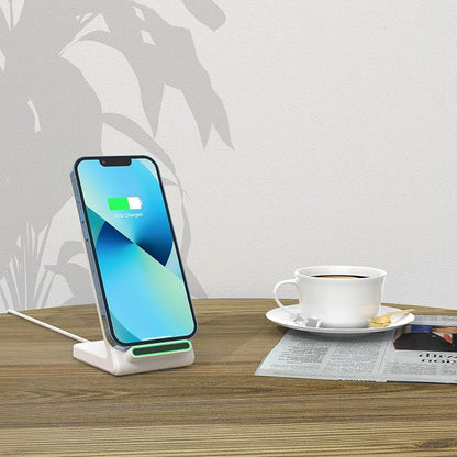 2 Pack Fast Wireless Charger (Stand), 15W Fast Charging Stand with Adapter for Samsung Galaxy S25/S25+/S25 Ultra/S24/S23/S22/S21, for iPhone 17/16/15/14/13/12/11/XR, for Pixel 9/8/7, and More.