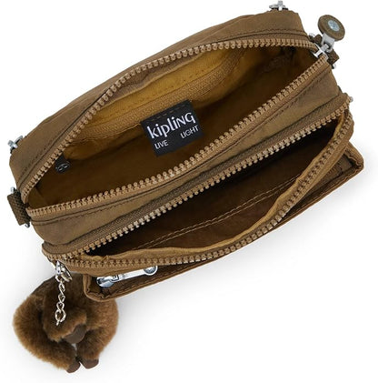 Kipling Women’s Abanu Multi Crossbody Bag, Lightweight, Adjustable Nylon Waist Pack with Multi-Compartment Zip Pockets