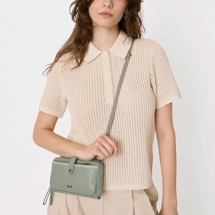 The Sak Iris Smartphone Crossbody Purse - Small Women's Cellphone Bag & Wallet For Everyday- Convertible Wristlet With Zipper