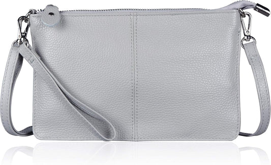 befen Genuine Leather Wristlet Clutch Wallet Purses Small Crossbody Bags for Women with RFID Blocking Card Slots
