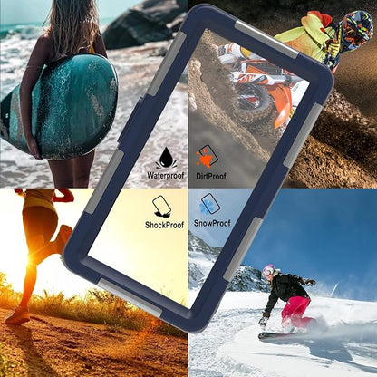 Underwater Phone Case for Snorkeling Diving 50ft/15m Waterproof Scuba Photo&Video Housing for iPhone17/16/15/14/13/12/11/Xr/X/Xs(Pro Max/Plus/Pro/Air) Samsung Galaxy S25/S24/S23-S21 Ultra Blue-Orange