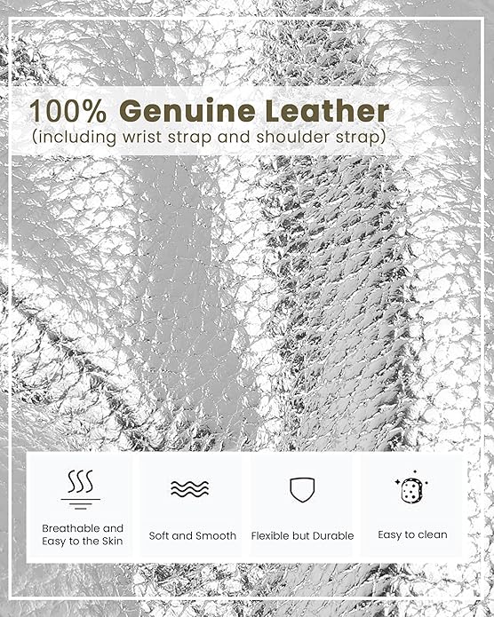 befen Genuine Leather Wristlet Clutch Wallet Purses Small Crossbody Bags for Women with RFID Blocking Card Slots