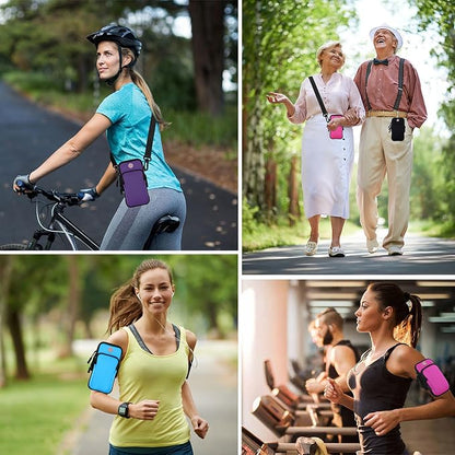 Phone Holder for Running Armband,Cell Phone Purse Small Crossbody Bags for Women Men Kids Pouch,iPhone 11 12 13 14 15 16e 16 17 Pro Max Xs X Xr Plus Mini Galaxy Ultra S26 S25+ Note Arm Bands