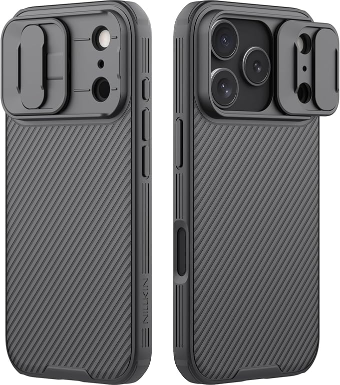 Nillkin Camshield Case for iPhone 17 Pro Case, [Built-in Dual Camera Cover][Slim Profile] [Military Grade Drop Protection] Shockproof Bumper iPhone 17 Pro Case 6.3 inch 2025 Black