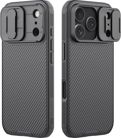 Nillkin Camshield Case for iPhone 17 Pro Case, [Built-in Dual Camera Cover][Slim Profile] [Military Grade Drop Protection] Shockproof Bumper iPhone 17 Pro Case 6.3 inch 2025 Black