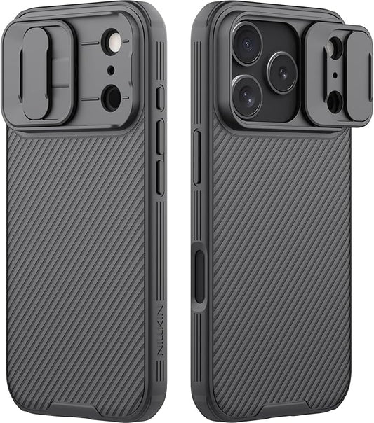 Nillkin Camshield Case for iPhone 17 Pro Case, [Built-in Dual Camera Cover][Slim Profile] [Military Grade Drop Protection] Shockproof Bumper iPhone 17 Pro Case 6.3 inch 2025 Black