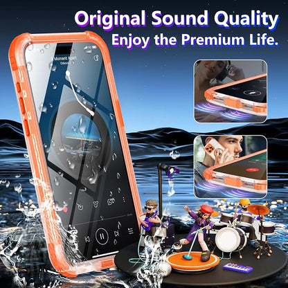 2025 New for iPhone 15 Pro Max Case Waterproof, [Compatible With MagSafe][Built-in Screen & Camera Protector][Full Body Shockproof][IP68 Underwater][Dustproof][Dropproof] Phone Case 6.7"