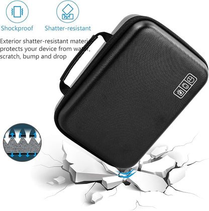 ProCase Hard Travel Electronic Organizer Case for MacBook Power Adapter Chargers Cables Power Bank Apple Magic Mouse Apple Pencil USB Flash Disk SD Card Small Portable Accessories Bag