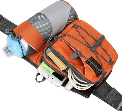 Waist Pack with Water Bottle Holder for Running Walking Hiking Fanny Pack Hydration Belt