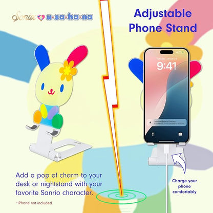 Sonix x Sanrio Character Phone Stand | Adjustable Cell Phone Holder, Desk Stand, Dock | Floral Usahana