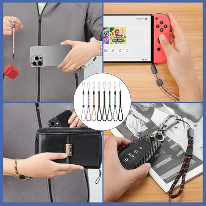 FrgKbTm Hand Wrist Strap Lanyard, Adjustable Nylon Colorful for Mobile Phone, Camara, USB Flash Drive, ID Name Tag Badge