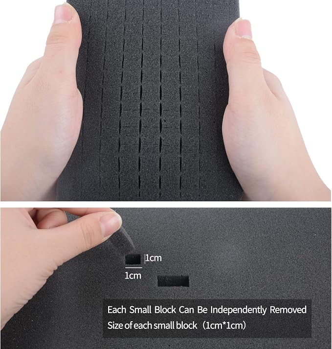 Electronics Organizer Travel Case,DIY Sponge Protection Electronic Organizer Travel Carrying Case Tech Accessories Hard Case Tech Pouch for Mouse Projector Charger Phone Earphone Hard Disk