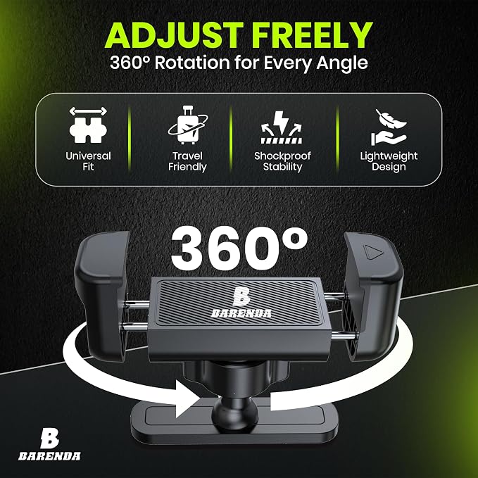 Magnetic Phone Holder for Gym with N52 Magnet and Secure Clip, Strong Magnetic Phone Mount for All Phones, Attaches to Metal Surfaces, Portable Gym Accessories for Men & Women, Secure Grip