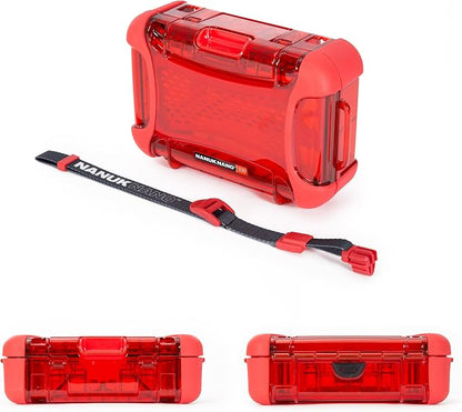 Nanuk 330-0009 Nano Series Waterproof Large Hard Case for Phones, Cameras and Electronics (Red)