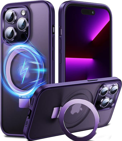 Chicfun 3-in-1 [Magnetic+Kickstand+Ring Holder] for iPhone 13 Pro Max Case Stand Ring Holder Compatible with MagSafe, Military Shockproof Protective iPhone 13 Pro Max Phone Case Kickstand Cover