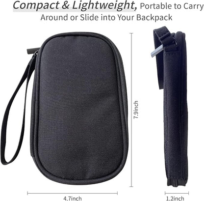 Electronics Organizer Travel Case, Cable Organizer Travel Essentials Tech Pouch,Suitable for Charger, Cable, Phone，Flash Drive,Black