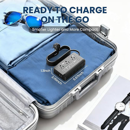 Mapambo 2000W Voltage Converter US to Europe, 7 in 1 Converter for European Travel for Hair Dryer, Kettles, Coffee Makers and etc. 220v to 110v Converter for International Travels (Matt Black)