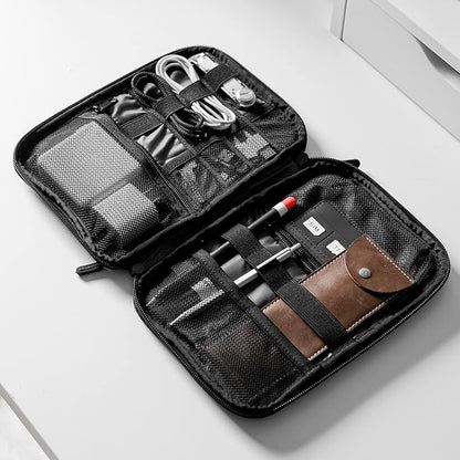 BAGSMART Large Electronic Organizer Travel Case for Tech Accessories, Black | Tech Accessories, Cord Storage, For Phone, Power Bank, SD Card, Cables
