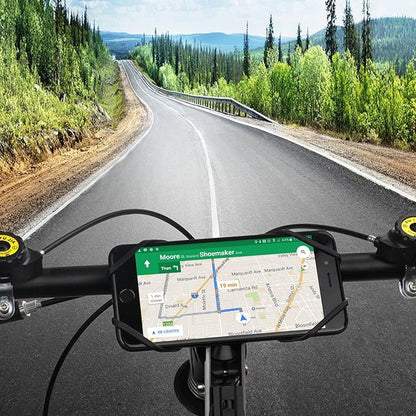 Cellet Motorcycle, Bike Phone Mount, Universal Bicycle Holder Mount Compatible for Apple iPhones, Samsung Galaxy, Google Pixels, Motorola Smartphones (Grey)