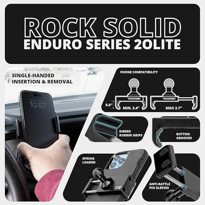 Tackform LINK Vent Phone Mount Compatible with 2016-2023 Toyota Tacoma and 2014-2021 Toyota Tundra | Aluminum | Zero Slip, Anti-Scratch | Universal Holder Compatible with iPhone, Galaxy, More | Yellow