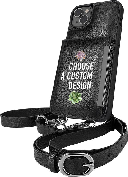 Smartish iPhone 14 Plus Crossbody Wallet Case - Dancing Queen [Purse/Clutch with Detachable Strap & Wristlet] Protective Cover with Credit Card Holder - Secret Menu