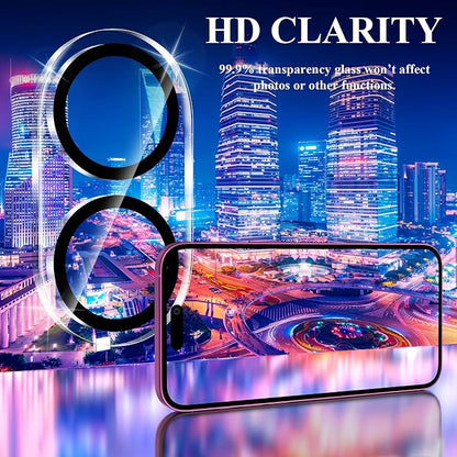 YWXTW [5 Pack Designed for iPhone 16 Camera Lens Protector, for iPhone 16 Plus Camera Lens Protector, Night Shooting Mode, Anti Scratch HD Clear 9H Hardness Tempered Glass