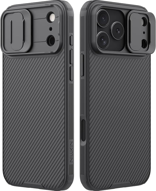 Nillkin Camshield Case for iPhone 17 Pro Max Case, [Built-in Dual Camera Cover][Slim Profile] [Military Grade Drop Protection] Shockproof Bumper Phone Case 6.9 inch 2025 Black