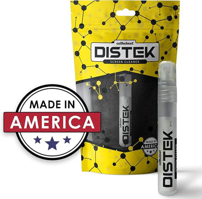 cellhelmet DISTEK Screen and Phone Cleaner Kit Universal for iPhone, Galaxy, iPad, Eyeglasses, Optics, LCD, TV (8mL)
