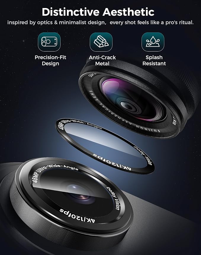 Goton Compatible for iPhone Air Camera Lens Protector 2025, 1-Pack Aluminum Alloy Metal Cover with HD Tempered Glass for iPhone 17 Air, Pro Camera Style, Shatter-Resistant, Scratch-Proof